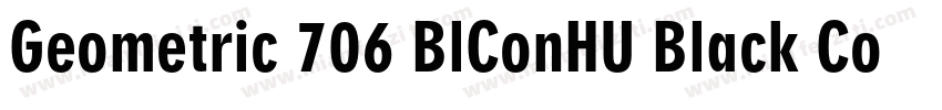 Geometric 706 BlConHU Black Condens字体转换
